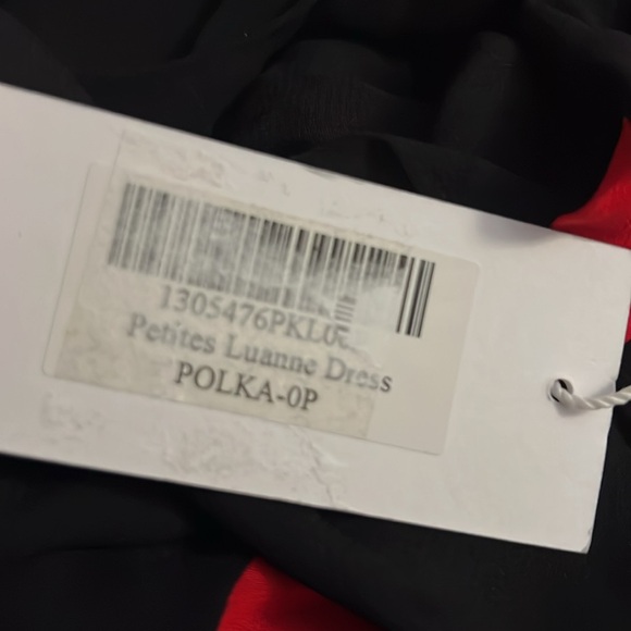 NWT Reformation petites Luanne dress in Polka - Picture 2 of 3